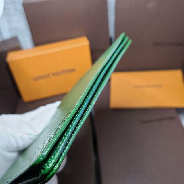 激安 販売 店 LOUIS VUITTON ルイヴィトン エピ 緑 長財布 札入れ