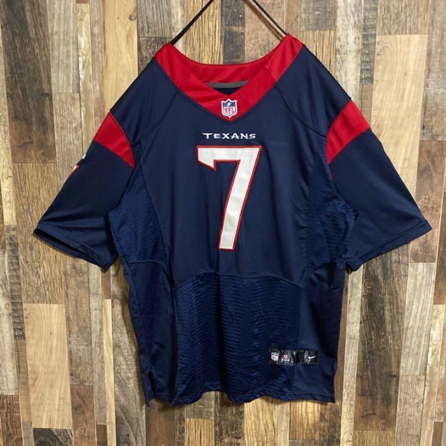 NIKE(ナイキ)のナイキ NFL ゲームシャツ ヒューストン・テキサンズ チームロゴ USA古着 メンズのトップス(Tシャツ/カットソー(半袖/袖なし))の商品写真