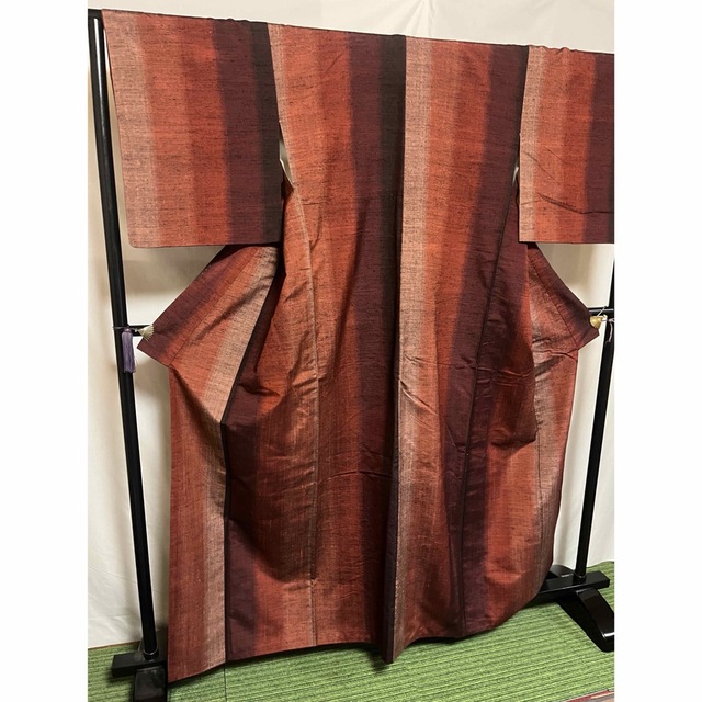 逸品】○新潟県伝統工芸品○【十日町紬】○手引真綿○草木染○-