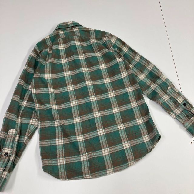 J.Crew(ジェイクルー)のJ.CREW ジェイクルー　ネルシャツ　チェック柄　グリーン　ブラウン　古着 メンズのトップス(シャツ)の商品写真