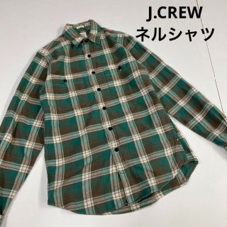 ジェイクルー(J.Crew)のJ.CREW ジェイクルー　ネルシャツ　チェック柄　グリーン　ブラウン　古着(シャツ)