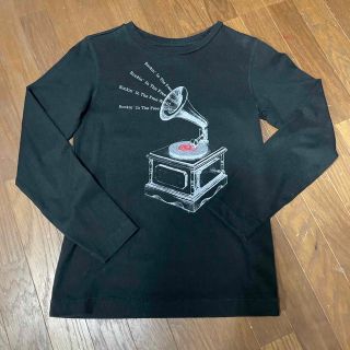 ギャップキッズ(GAP Kids)のGAP黒のロングTシャツ（140センチ）(Tシャツ/カットソー)