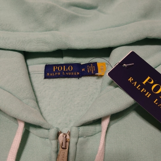 POLO RALPH LAUREN(ポロラルフローレン)の【新品】POLO RALPH LAUREN パーカー ミント US M レディースのトップス(パーカー)の商品写真