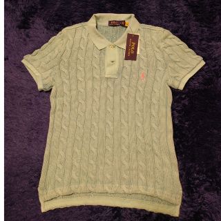 ポロラルフローレン(POLO RALPH LAUREN)の【新品タグ付き】POLO RALPH LAUREN 半袖ポロニット SIZE M(ポロシャツ)