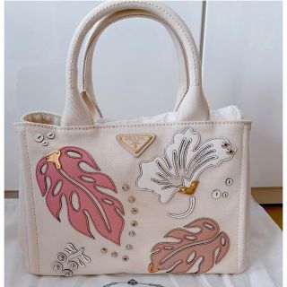 PRADA - 新品 プラダ バッグ トートバッグ カナパ ビジュー ...