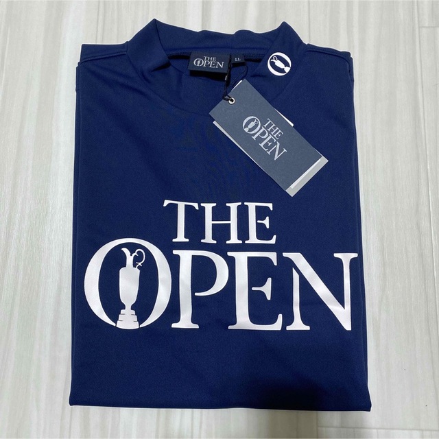 新品　THE OPEN ジオープン　ストレッチメッシュ　モックシャツ