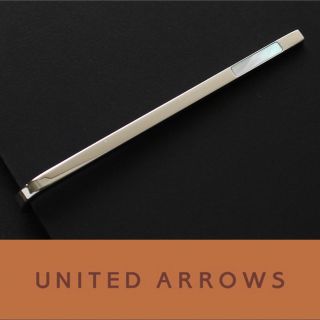 ユナイテッドアローズ(UNITED ARROWS)の4151◆ユナイテッドアローズ◆ネクタイピン◆シルバー白蝶貝◆タイピン◆新品(ネクタイピン)