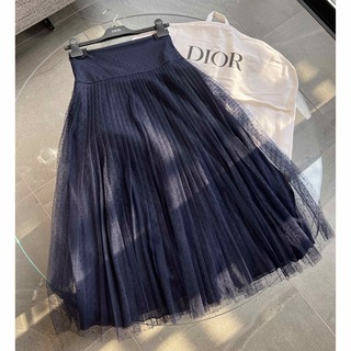 ディオール(Christian Dior) ロングスカート/マキシスカート（ブラック 