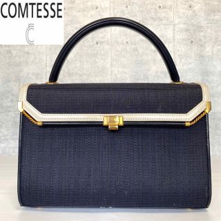 COMTESSE - 【COMTESSE】ホースヘア ジャッキー ネイビー ゴールド金具