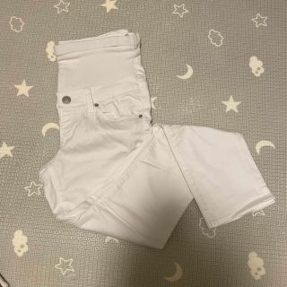 シマムラ(しまむら)の【お値下げしました】マタニティパンツ ホワイト L(マタニティボトムス)