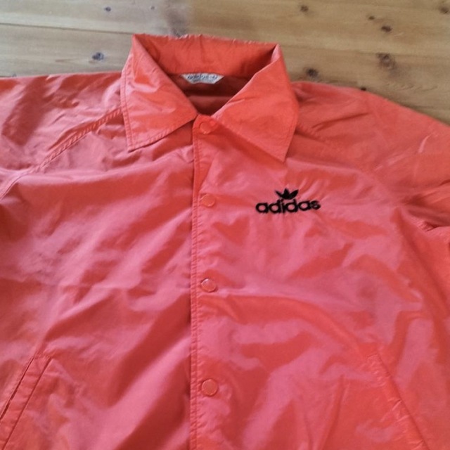 adidasナイロンコーチジャケット デサント製90s ビッグロゴ 7758