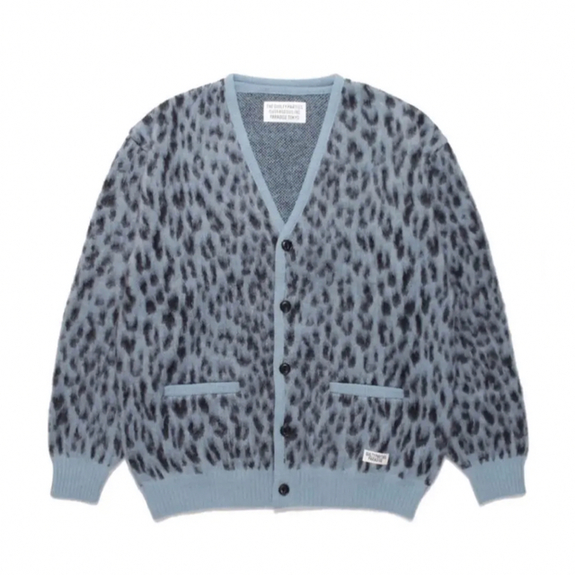 メンズ新品 WACKO MARIA LEOPARD MOHAIR CARDIGAN