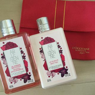 ロクシタン(L'OCCITANE)のロクシタンのボディソープ&ミルク&ポーチ(ボディローション/ミルク)