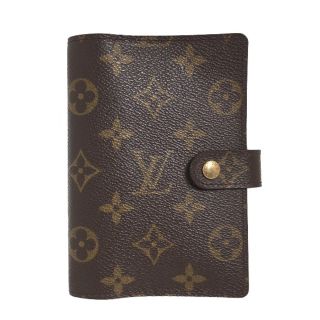 ルイヴィトン(LOUIS VUITTON)のルイヴィトン R20005 手帳カバー ブラウン  LOUIS VUITTON アジェンダPM モノグラム(手帳)