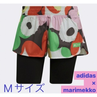 アディダス(adidas)のマリメッコ × ADIDAS ランニングショーツ　タイツ　Mサイズ コラボ(ウェア)