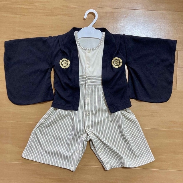 ベビー袴 80サイズ キッズ/ベビー/マタニティのベビー服(~85cm)(和服/着物)の商品写真