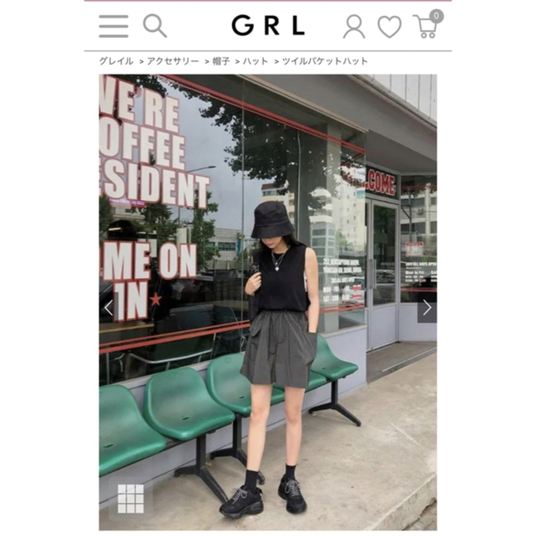 GRL(グレイル)のキッズバケハ キッズ/ベビー/マタニティのこども用ファッション小物(帽子)の商品写真