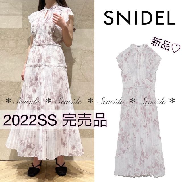 新品♡22SS スナイデル プリーツワンピース 完売品 フレイアイディー