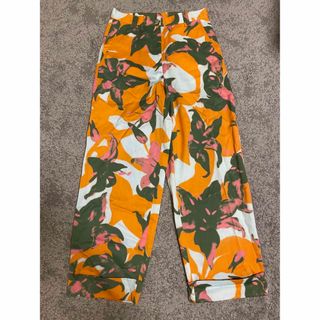 新品同様DRIES VAN NOTEN 花柄ワイドパンツ-