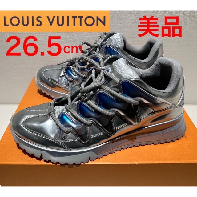 新品❗️ LOUIS VUITTON ジグザグライン スニーカー シルバー