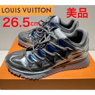 ルイヴィトン(LOUIS VUITTON)の新品❗️ LOUIS VUITTON ジグザグライン スニーカー シルバー(スニーカー)