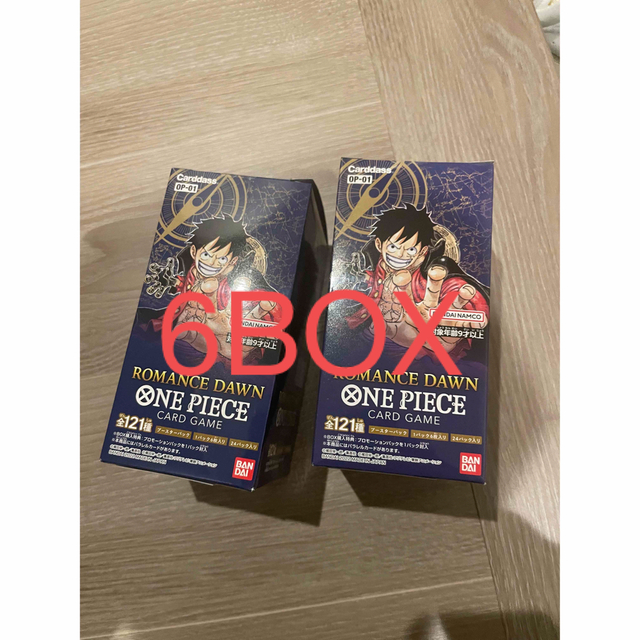 ONE PIECE - 6BOX 新品 テープ 未開封 ワンピースカード ロマンス 