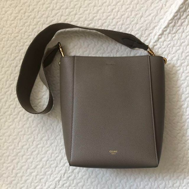 ピンク・ブルー 美品⭐️セリーヌ トープ サングル バケット グレ