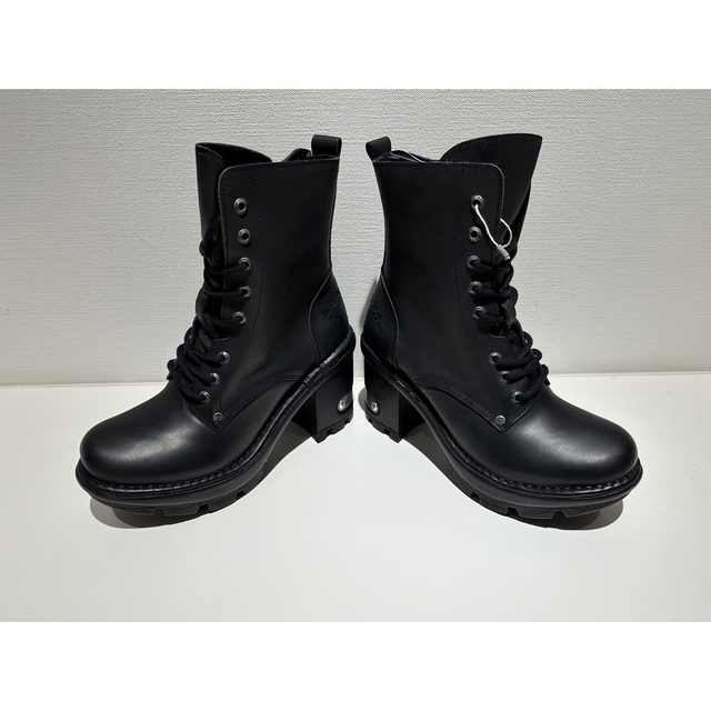 新品❗️NEW ROCK パンク超厚底ヒールブーツ ブラック 27cm-
