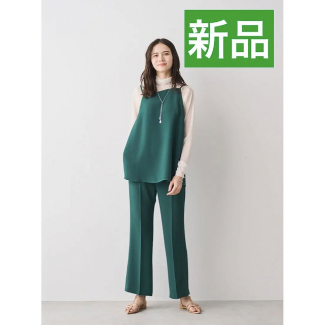 ルーニィ23年新品☆2点セットアップフクレジャガードキャミブラウス