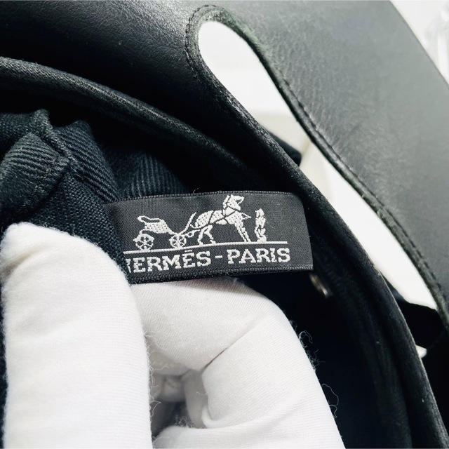 HERMES エルメス ヴァルパライソ PM トートバッグ ハンドバッグ 黒