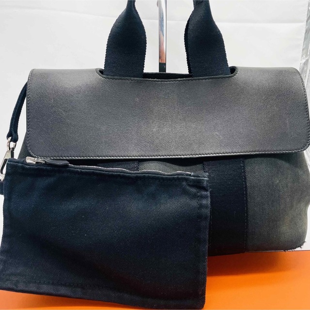 HERMES エルメス ヴァルパライソ PM トートバッグ ハンドバッグ 黒