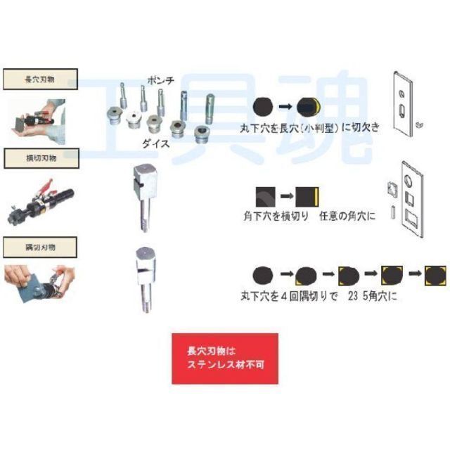 ⭐未使用⭐ DIY工具 西田製作所 油圧ピッチングパンチ NC-PM-K10-