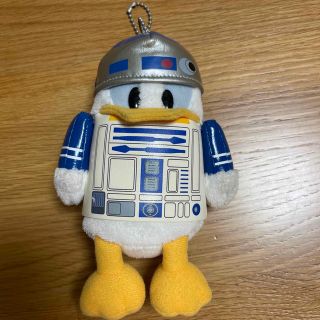 ディズニー(Disney)のR2-D2 ドナルドダック ぬいぐるみバッジ(キャラクターグッズ)