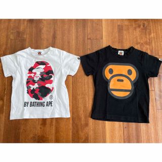 アベイシングエイプ(A BATHING APE)の【マルチーズ様専用】A BATHING APE キッズ　Tシャツ☆100(Tシャツ/カットソー(半袖/袖なし))