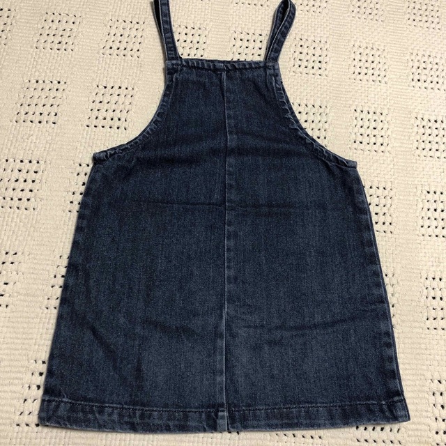 NEXT(ネクスト)のnextデニムジャンパースカート&タートルセット キッズ/ベビー/マタニティのキッズ服女の子用(90cm~)(ワンピース)の商品写真