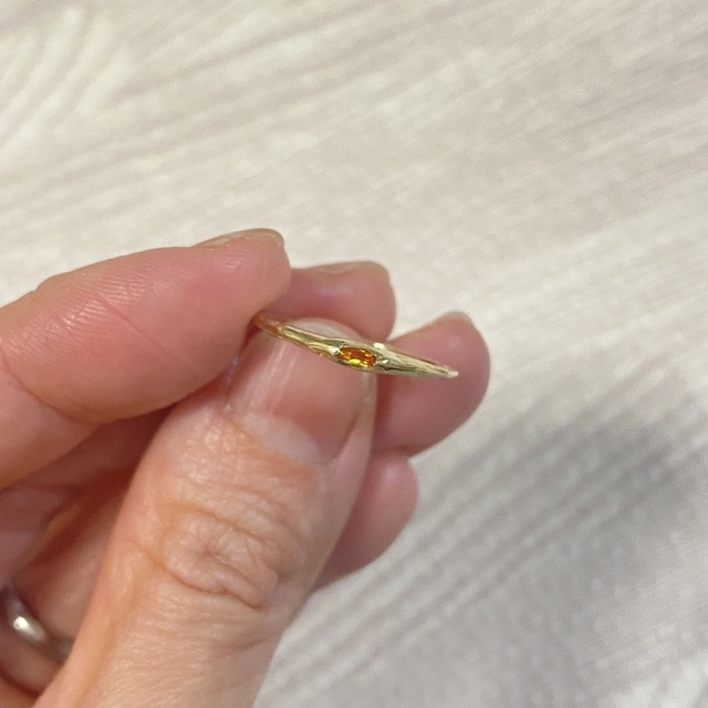 PLUIE プリュイ monde peel ring 10K orange お気に入りの vivacf.net