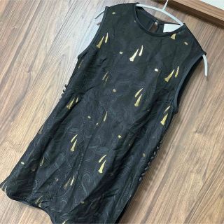 mame - 美品 マメクロゴウチ ペイズリージャガード シルクノースリーブ