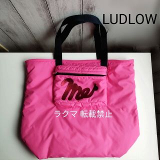 【美品】LUDLOW メッセージ トート バッグ　hello ブラック　Sサイズ