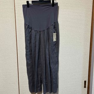 ムジルシリョウヒン(MUJI (無印良品))の無印　マタニティ　ワイドパンツ　新品(マタニティボトムス)