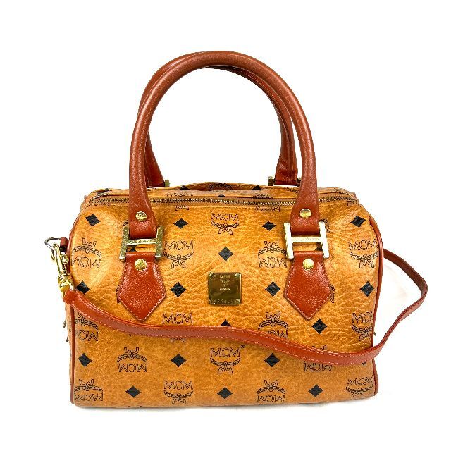 MCM - 極美品 MCM ロゴ金具 レザー ２WAYショルダーバッグの通販 by ...