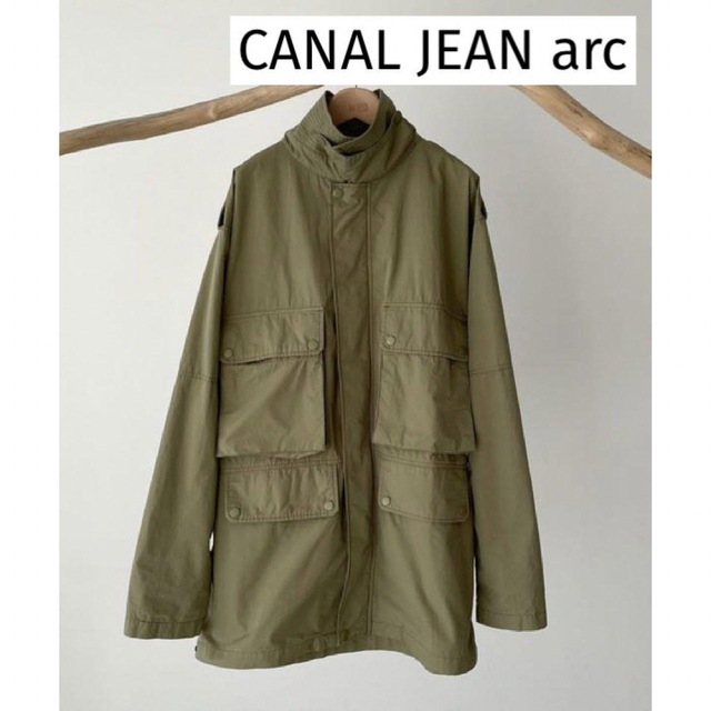 CANAL JEAN(キャナルジーン)のcanaljean arc スタンドミリタリーオーバーコート　ジャケット レディースのジャケット/アウター(ミリタリージャケット)の商品写真