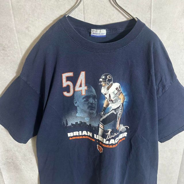 リーボック NFL ノースリーブ プリントTシャツ ヘルメット 00s XL 紺