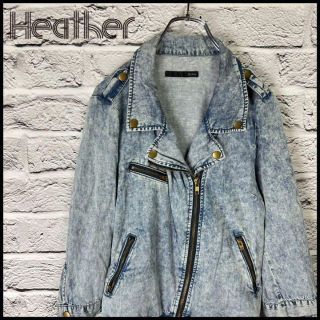 ヘザー(heather)のHeather　ヘザー　レディース　デニム　ジャケット　アウター　中古【F】(Gジャン/デニムジャケット)