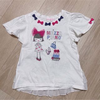 メゾピアノ(mezzo piano)のメゾピアノ　Tシャツ 110cm(Tシャツ/カットソー)