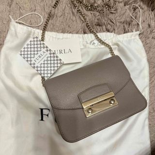 FURLA　メトロポリス　ミニショルダー　SABBIA チェーンバッグ