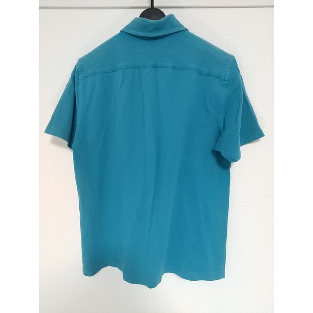 GUY ROVER(ギローバー)のGUY ROVER ワンポイントロゴ 刺繍 ポロシャツ Ｍサイズ 青 ギローバー メンズのトップス(ポロシャツ)の商品写真