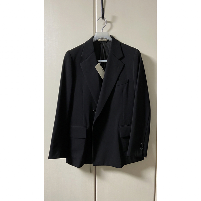 WOOLMAX GABARDINE DOUBLE-BREASTED JACKET