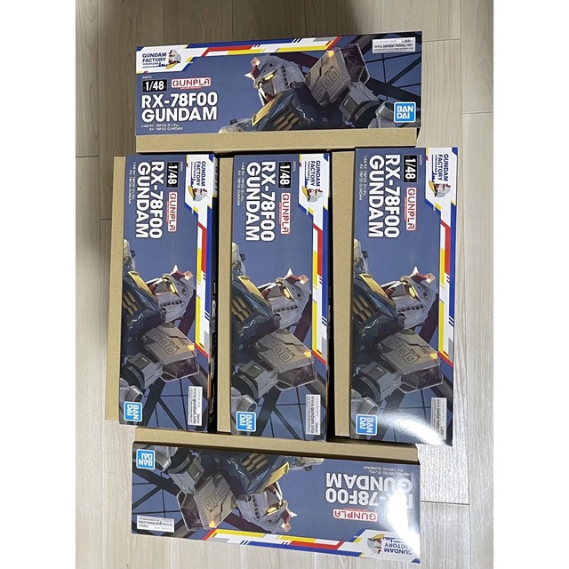 5体　横浜ガンダムファクトリー 限定　1／48 RX-78F00 ガンダム