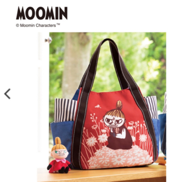 MOOMIN(ムーミン)のムーミン　バルーントートバッグ　花とリトルミィ レディースのバッグ(トートバッグ)の商品写真