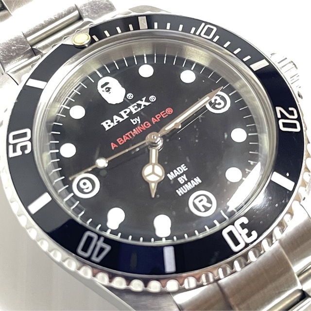 動作良好 BAPE エイプ サルマリーナ HUMAN 変わり文字盤 自動 【SEAL
